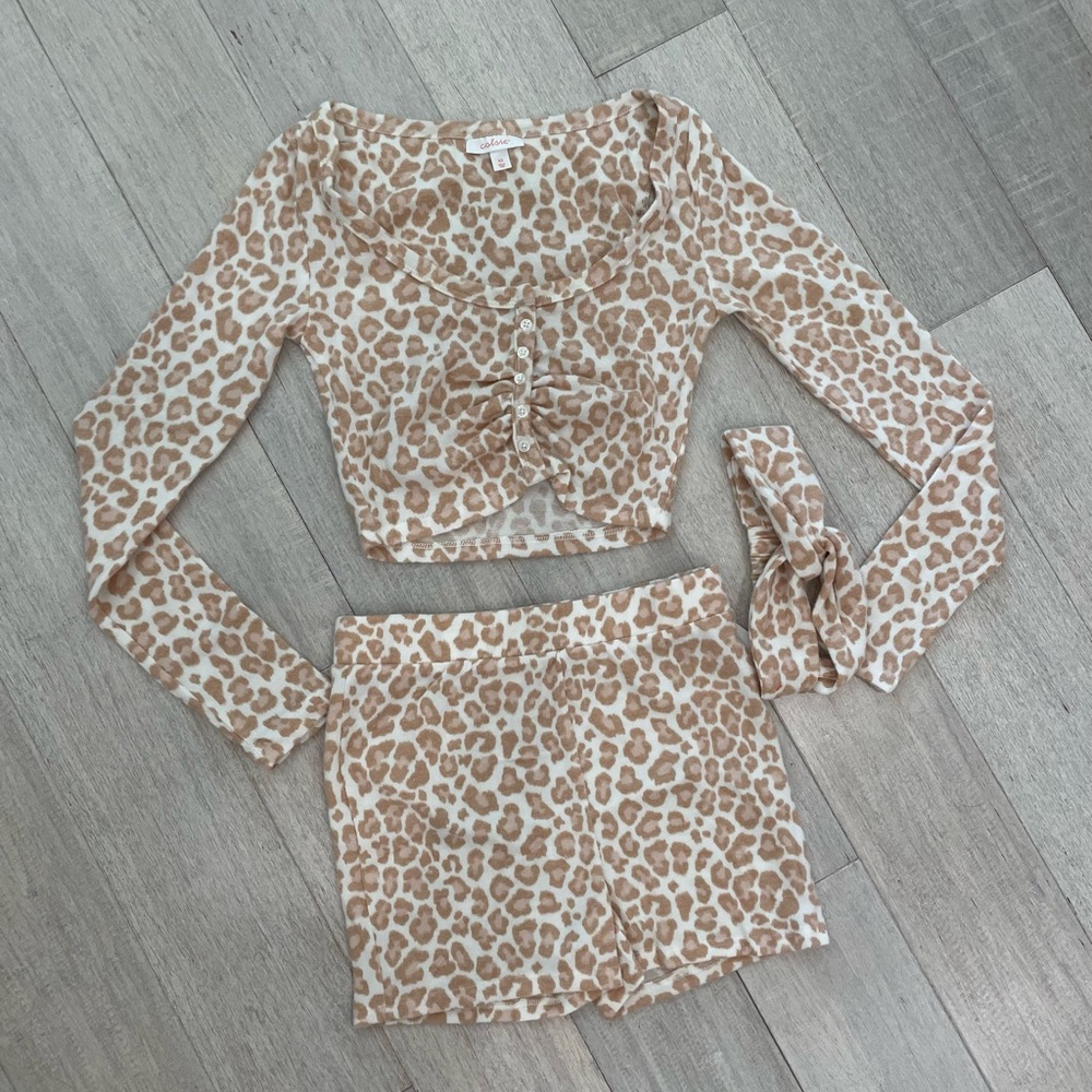Leopard Pajama Set